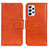 Leather Case Stands Flip Cover Holder N05P for Samsung Galaxy A73 5G Orange