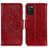 Leather Case Stands Flip Cover Holder N05P for Samsung Galaxy F02S SM-E025F Red