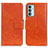 Leather Case Stands Flip Cover Holder N05P for Samsung Galaxy F23 5G Orange