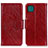 Leather Case Stands Flip Cover Holder N05P for Samsung Galaxy F42 5G Red