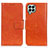 Leather Case Stands Flip Cover Holder N05P for Samsung Galaxy M33 5G Orange