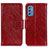 Leather Case Stands Flip Cover Holder N05P for Samsung Galaxy M52 5G Red