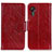 Leather Case Stands Flip Cover Holder N05P for Samsung Galaxy XCover 5 SM-G525F Red