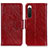 Leather Case Stands Flip Cover Holder N05P for Sony Xperia 10 IV Red