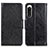 Leather Case Stands Flip Cover Holder N05P for Sony Xperia 5 IV Black