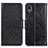 Leather Case Stands Flip Cover Holder N05P for Sony Xperia Ace III SO-53C Black