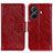 Leather Case Stands Flip Cover Holder N05P for Vivo T1 5G Red