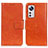 Leather Case Stands Flip Cover Holder N05P for Xiaomi Mi 12 5G Orange