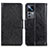 Leather Case Stands Flip Cover Holder N05P for Xiaomi Mi 12T Pro 5G Black