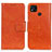 Leather Case Stands Flip Cover Holder N05P for Xiaomi POCO C3 Orange