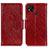 Leather Case Stands Flip Cover Holder N05P for Xiaomi POCO C3 Red