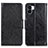 Leather Case Stands Flip Cover Holder N05P for Xiaomi Poco C50 Black