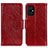 Leather Case Stands Flip Cover Holder N05P for Xiaomi Poco M5 4G Red