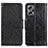 Leather Case Stands Flip Cover Holder N05P for Xiaomi Poco X4 GT 5G Black