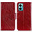 Leather Case Stands Flip Cover Holder N05P for Xiaomi Redmi 11 Prime 5G Red
