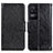 Leather Case Stands Flip Cover Holder N05P for Xiaomi Redmi K40S 5G Black