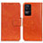 Leather Case Stands Flip Cover Holder N05P for Xiaomi Redmi K40S 5G Orange