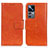 Leather Case Stands Flip Cover Holder N05P for Xiaomi Redmi K50 Ultra 5G Orange