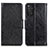 Leather Case Stands Flip Cover Holder N05P for Xiaomi Redmi Note 11 4G (2022) Black