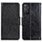 Leather Case Stands Flip Cover Holder N05P for Xiaomi Redmi Note 11 Pro 4G Black