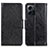 Leather Case Stands Flip Cover Holder N05P for Xiaomi Redmi Note 12 4G Black