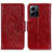 Leather Case Stands Flip Cover Holder N05P for Xiaomi Redmi Note 12 4G Red