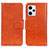 Leather Case Stands Flip Cover Holder N05P for Xiaomi Redmi Note 12 Explorer Orange