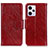 Leather Case Stands Flip Cover Holder N05P for Xiaomi Redmi Note 12 Explorer Red