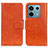 Leather Case Stands Flip Cover Holder N05P for Xiaomi Redmi Note 13 Pro 5G Orange