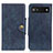 Leather Case Stands Flip Cover Holder N06P for Google Pixel 7a 5G Blue