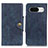 Leather Case Stands Flip Cover Holder N06P for Google Pixel 8 5G Blue