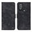 Leather Case Stands Flip Cover Holder N06P for Motorola Moto G Play Gen 2 Black