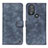 Leather Case Stands Flip Cover Holder N06P for Motorola Moto G Power (2022) Blue