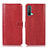 Leather Case Stands Flip Cover Holder N06P for OnePlus Nord CE 5G Red