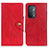 Leather Case Stands Flip Cover Holder N06P for OnePlus Nord N200 5G Red