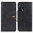 Leather Case Stands Flip Cover Holder N06P for Oppo A16s Black