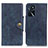 Leather Case Stands Flip Cover Holder N06P for Oppo A16s Blue
