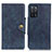 Leather Case Stands Flip Cover Holder N06P for Oppo A53s 5G Blue