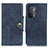 Leather Case Stands Flip Cover Holder N06P for Oppo A54 5G Blue