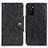 Leather Case Stands Flip Cover Holder N06P for Oppo A55S 5G Black