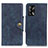 Leather Case Stands Flip Cover Holder N06P for Oppo F19 Blue