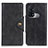 Leather Case Stands Flip Cover Holder N06P for Oppo Reno5 A Black