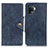 Leather Case Stands Flip Cover Holder N06P for Oppo Reno5 F Blue