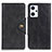 Leather Case Stands Flip Cover Holder N06P for Oppo Reno7 A Black