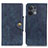 Leather Case Stands Flip Cover Holder N06P for Oppo Reno9 5G Blue