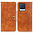 Leather Case Stands Flip Cover Holder N06P for Realme 8 4G Brown