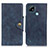 Leather Case Stands Flip Cover Holder N06P for Realme C21 Blue