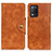 Leather Case Stands Flip Cover Holder N06P for Realme Narzo 30 5G Brown