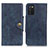 Leather Case Stands Flip Cover Holder N06P for Samsung Galaxy A02s Blue