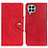 Leather Case Stands Flip Cover Holder N06P for Samsung Galaxy M33 5G Red